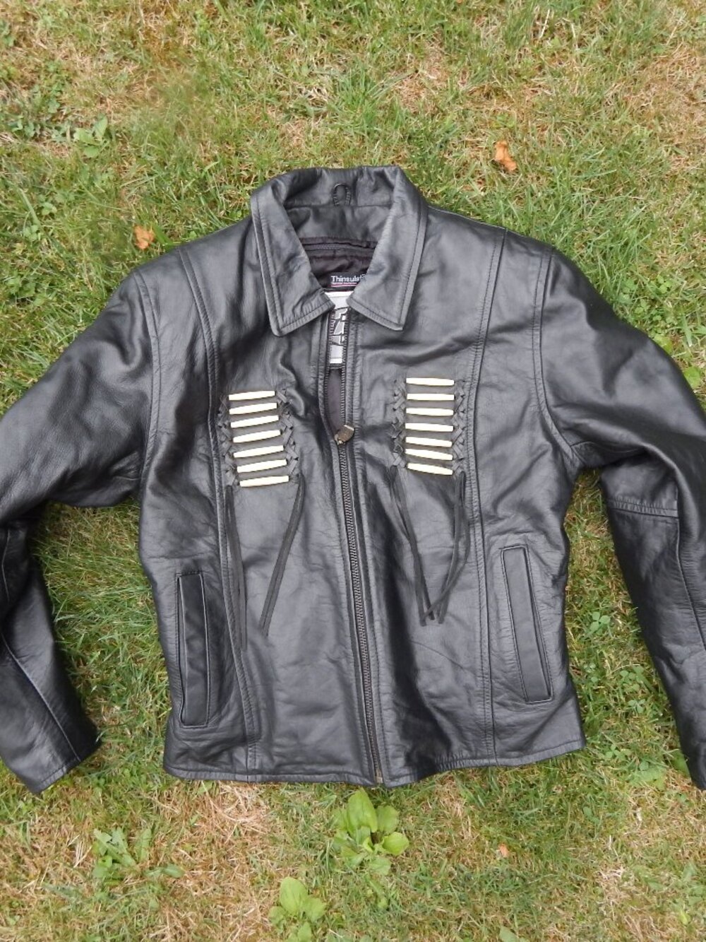 Vintage Z1R Leather Womens Southwestern Style BIKER Jacket Size 12 **